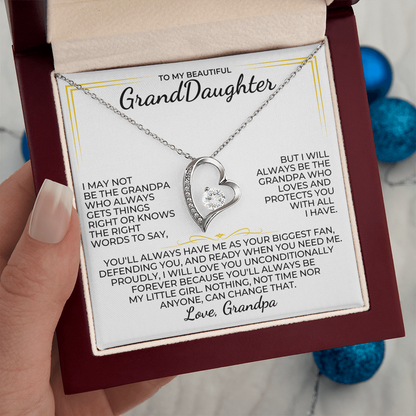 TO MY GRANDDAUGHTER - LOVE GRANDPA - BEAUTIFUL GIFT SET - SKGD1