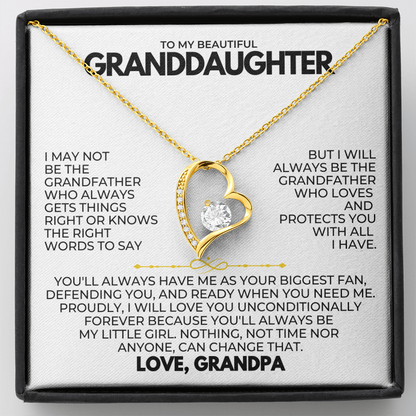 TO MY GRANDDAUGHTER - LOVE GRANDPA - BEAUTIFUL GIFT SET - SKGD2