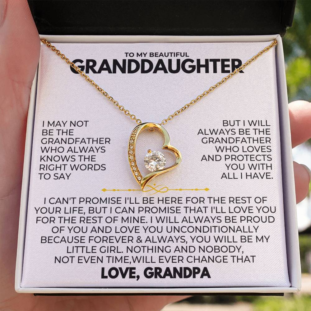TO MY GRANDDAUGHTER - LOVE GRANDPA - BEAUTIFUL GIFT SET - SKGD7