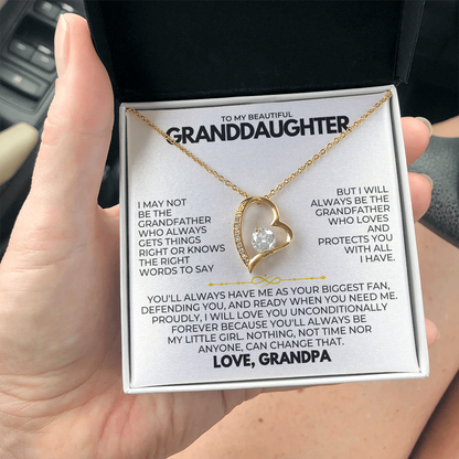 TO MY GRANDDAUGHTER - LOVE GRANDPA - BEAUTIFUL GIFT SET - SKGD2